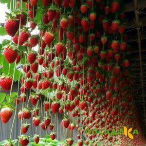 Клубника ампельная Анастасия купить по цене от 370р. в интернет-магазине «Посадика» с доставкой почтой в в Сосенскийе и по всей России – [изображение №1].