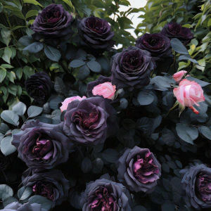 Роза Черная купить по цене от 450р. в интернет-магазине «Посадика» с доставкой почтой в в Сосенскийе и по всей России – [изображение №1].